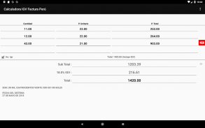 Calculadora Factura IGV Perú screenshot 0