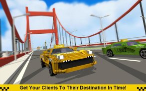 Crazy Taxi Driver: American Blocky Cab screenshot 0