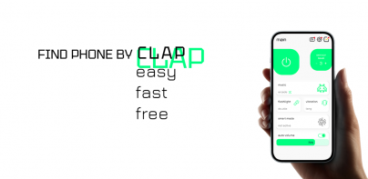 Find my phone by clap & flash