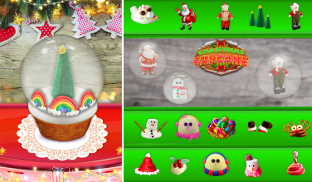 Queques do Natal do arco-íris & do unicórnio do co screenshot 12