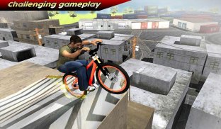 Rooftop Stunt Man Bike Rider screenshot 12