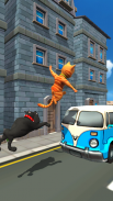 Cat Subway Run: Leo Cat vs Dog screenshot 1