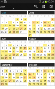 Business Calendar (달력) screenshot 0