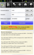 Solution Calculator Lite screenshot 2