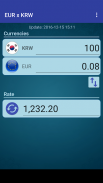 Euro x South Korean Won screenshot 2