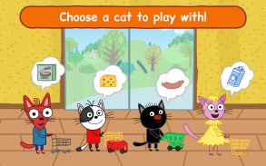 Kid-E-Cats: Grocery Store & Cash Register Games screenshot 1