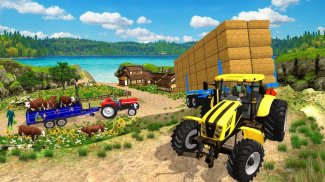 Real Tractor Trolley Sim Game screenshot 2