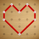 Line Puzzle Game. Connect Dots Icon