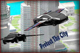 Flying Police Car 3D screenshot 12