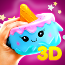 3D juguetes blandos kawaii juegos de estrés suave