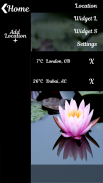 Lotus Clock Weather Widget screenshot 1