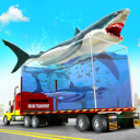 Sea Animal Transporter Truck Icon