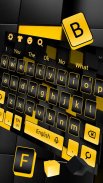 Black Yellow Cube Keyboard screenshot 1