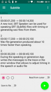 SRT Speaker subtitles to audio screenshot 3