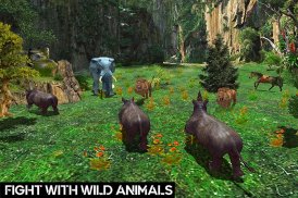 Jungle Rhino Family Jungle Simulator screenshot 13