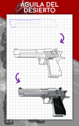 Cómo dibujar armas paso a paso screenshot 13