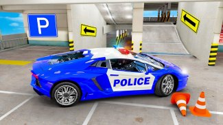 Multi Level Police Car Parking screenshot 3