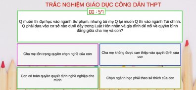 Trắc nghiệm GDCD THPT screenshot 1