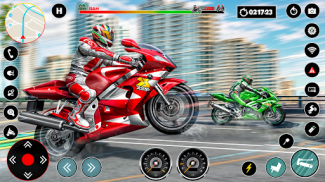 Wyścig rowerowy Gra Motocykl screenshot 0