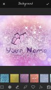 Glitter Name Art Maker screenshot 1