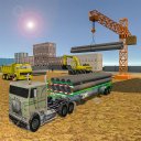 City pipeline dig in simulator: 3D construction Icon