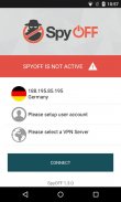 SpyOFF VPN - anonym surfen screenshot 0