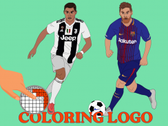 Coloring LOGO Football : Pixel art by number screenshot 0