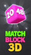 Match Block 3D - 2048 Merge Ga screenshot 0