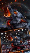 Flaming Wolf Keyboard Theme screenshot 2