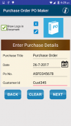 Invoice & Purchase Order Maker screenshot 1