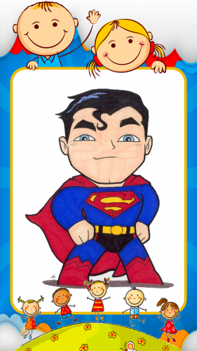 coloring superman games 104 download android apk  aptoide