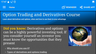 Option Trading and Derivatives screenshot 0