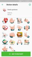 Hand Expressions Stickers - WAStickerApps screenshot 4