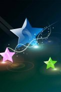 Glitter 3D Stars wallpaper screenshot 2