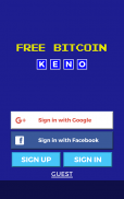 Free Bitcoin Keno screenshot 0