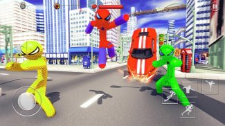 Captain Spider US Super Stickman Rope Hero screenshot 4