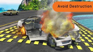 100 Speed Bump Car Crash Simulator Stunt Drive GT screenshot 1