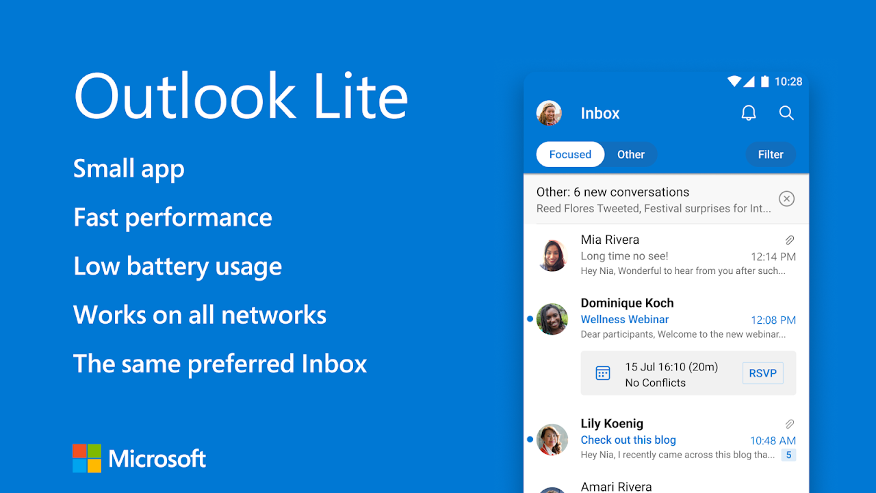 Microsoft Outlook Lite - Загрузить APK для Android | Aptoide