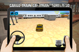 cargo train car transporter 3D screenshot 0