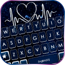 Dark Blue Heartbeat Keyboard Theme