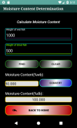 Moisture Content Determination screenshot 0