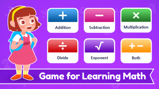 jeux mathématiques, apprendre addition, moins,fois screenshot 1