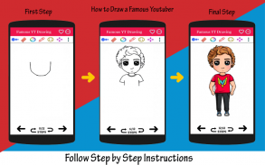 How to Draw Famous Youtubers Step by Step screenshot 0