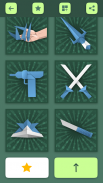 Skema senjata Origami: senjata kertas dan pedang screenshot 1