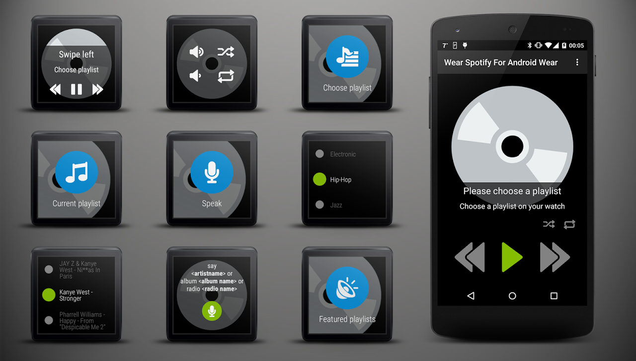 Wear Spotify For Android Wear APK Download for Android Aptoide