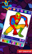 spider super heroes coloring game of woman screenshot 0