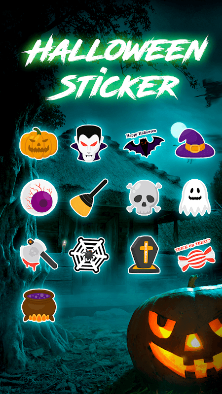 Trick Or Treat Halloween Sticker for iOS & Android