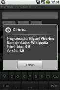 Provérbios Portugueses screenshot 1