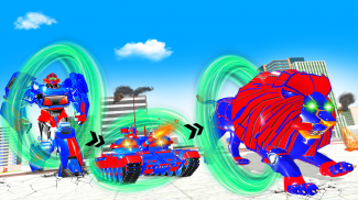 Flying Tank Transform Robot Battle Tank: Lion Game screenshot 0