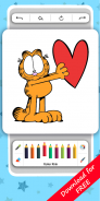 Yellow Cat Garfi Coloring Game screenshot 3